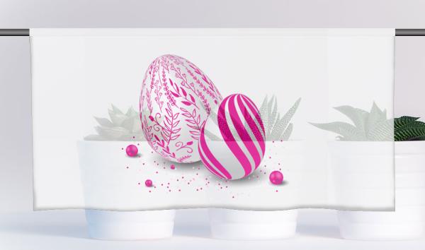 Ostern-moderna-Xtra-magenta, Cafehausgardine