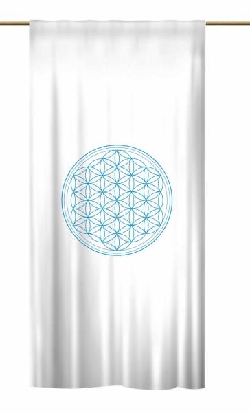 Blau Schlaufenschal Blume des Lebens verschiedene Ausführungen