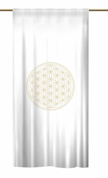 Gold  Schlaufenschal Blume des Lebens verschiedene Ausführungen