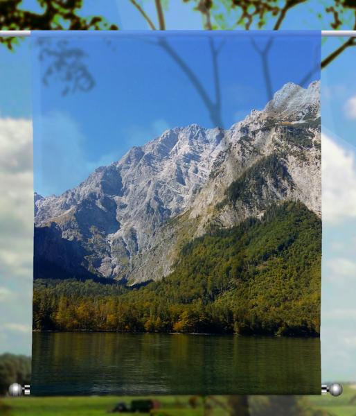 Scheibenhänger transparent  rechteckig Alpensee