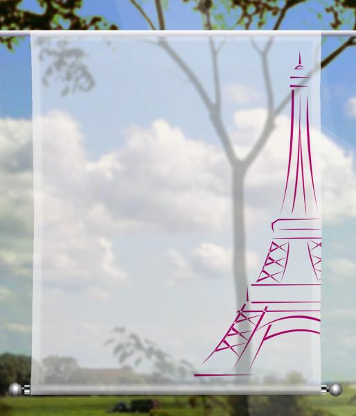 Scheibenhänger  Paris magenta - rechteckig, Beschw.