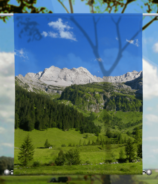 Scheibenhänger transparent  rechteckig Talblick