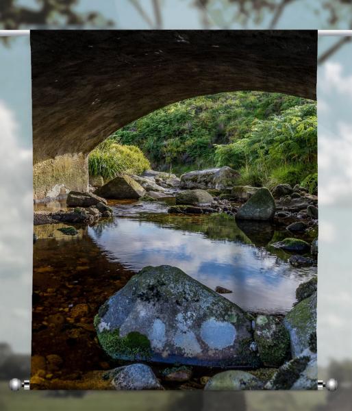 Scheibenhänger transparent Brücke Connemara rechteckig