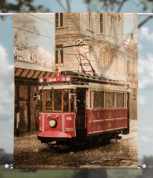 Scheibenhänger transparent Istiklal Caddesi- rechteckig