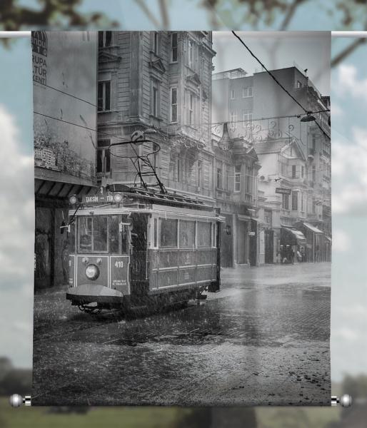 Scheibenhänger transparent Istiklal Caddesi SW- rechteckig