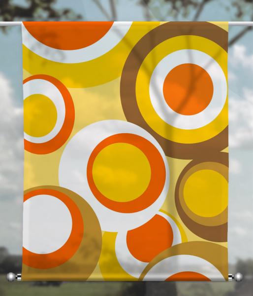 Scheibenhänger rechteckig transparent Retro 5