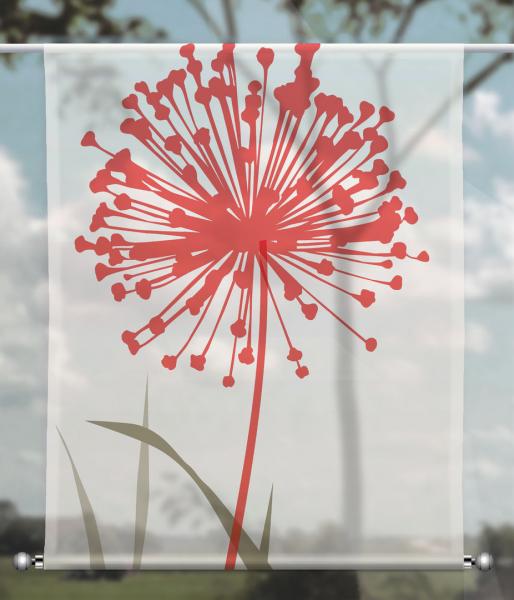 Scheibenhänger transparent Allium voile red rechteckig