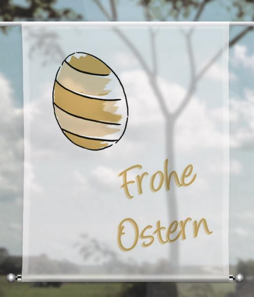 Scheibenhänger transparent easter paint gold 3- rechteckig