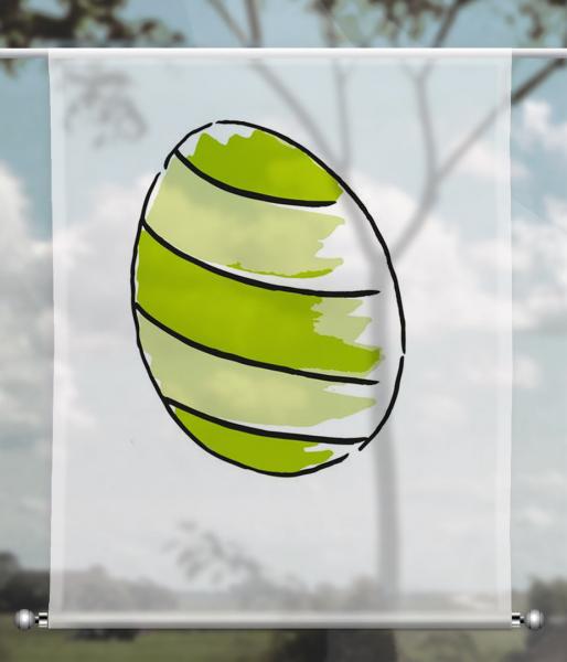 Scheibenhänger transparent easter paint green 4 rechteckig