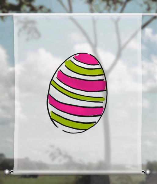 Scheibenhänger transparent easter paint pink 1 rechteckig