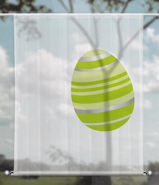 Scheibenhänger transparent eastereggs modern green 2 rechteckig