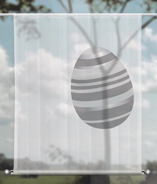 Scheibenhänger transparent eastereggs modern grey 2 rechteckig