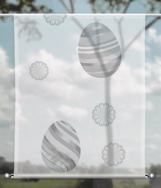 Scheibenhänger transparent eastereggs modern grey grey 1 rechteckig