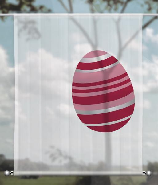 Scheibenhänger Easter eggs modern magenta 2 rechteckig