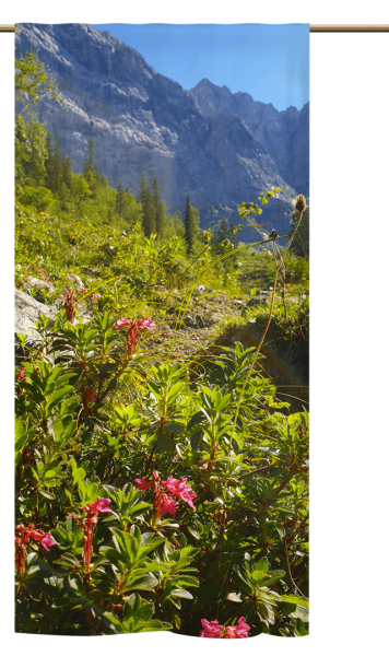 Schlaufenschal Alpenblühen