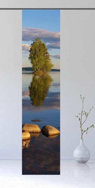 Flächenvorhang Spiegelsee, Norwegen Motiv