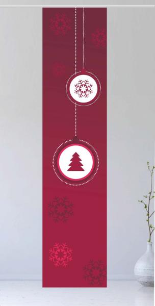 Flächenvorhang Xmas -modern-magenta