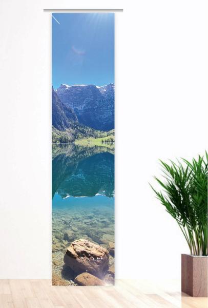 Flächenvorhang Kristallsee, e, Schiebevorhang, Schiebegardine, mo