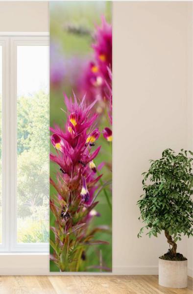 Flächenvorhang Wachtelweizen, Schiebevorhang, Schiebegardine, modern, 60 cm breit, 2,