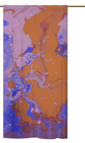 Schlaufenschal colorful marble orange and violet