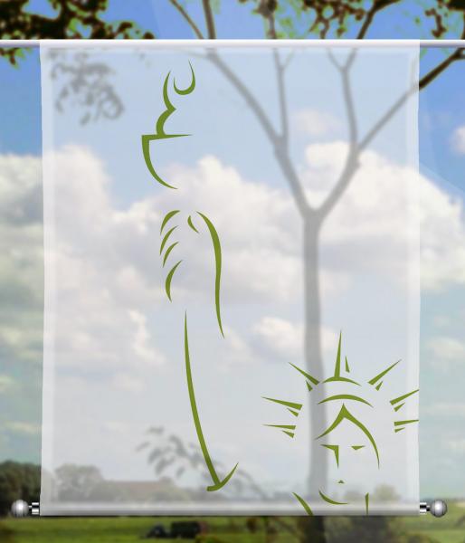 Scheibenhänger  Ney York green - rechteckig, Beschw.