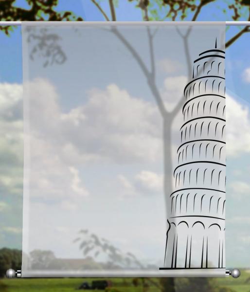 Scheibenhänger  Pisa silver - rechteckig, Beschw.