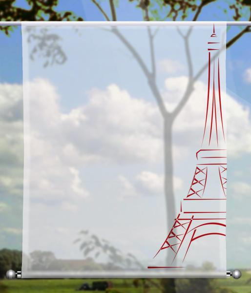 Scheibenhänger  Paris red - rechteckig, Beschw.