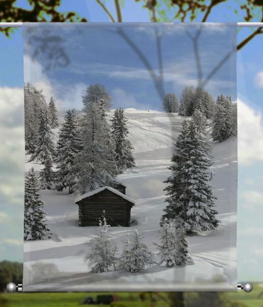 Scheibenhänger Winterlandschaft - rechteckig, Beschw.