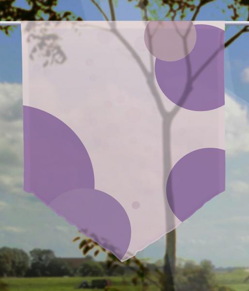 Scheibenhänger Kreise violett  transparent