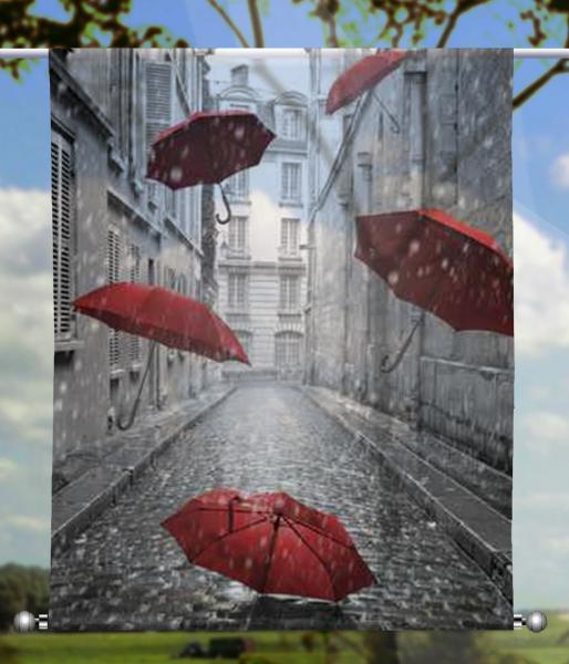 Scheibenhänger rain - rechteckig, Beschw.