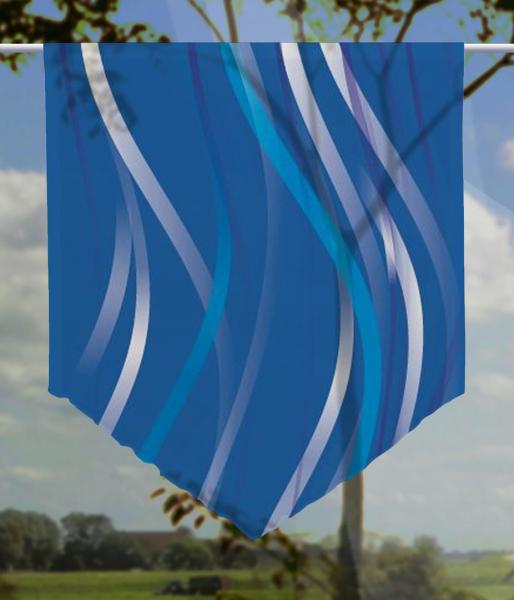 Scheibenhänger Vertic Blue voile transparent